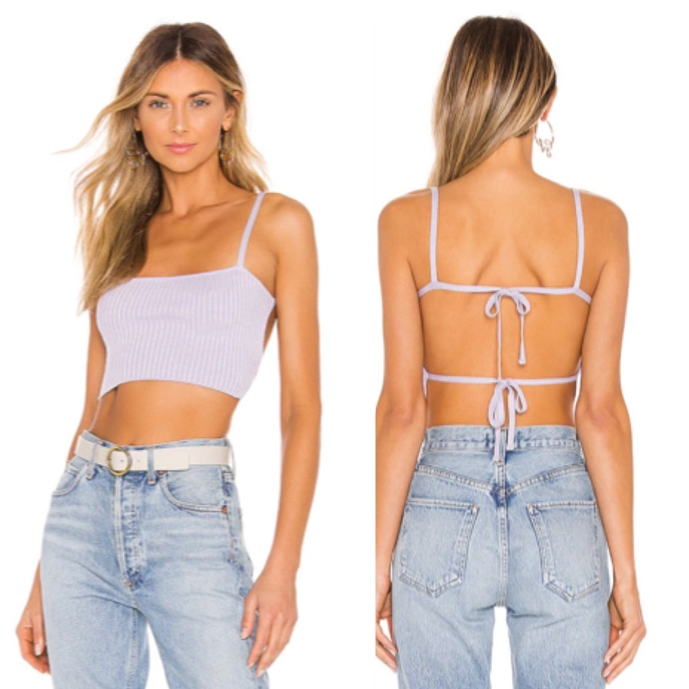 🆕 Revolve Superdown Kellie Ribbed Knit Crop Top